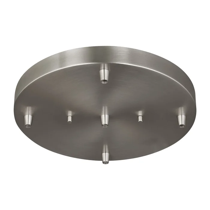 Generation Lighting 7449405-962 Multi-Port Canopy Five Light Cluster Canopy, Brushed Nickel