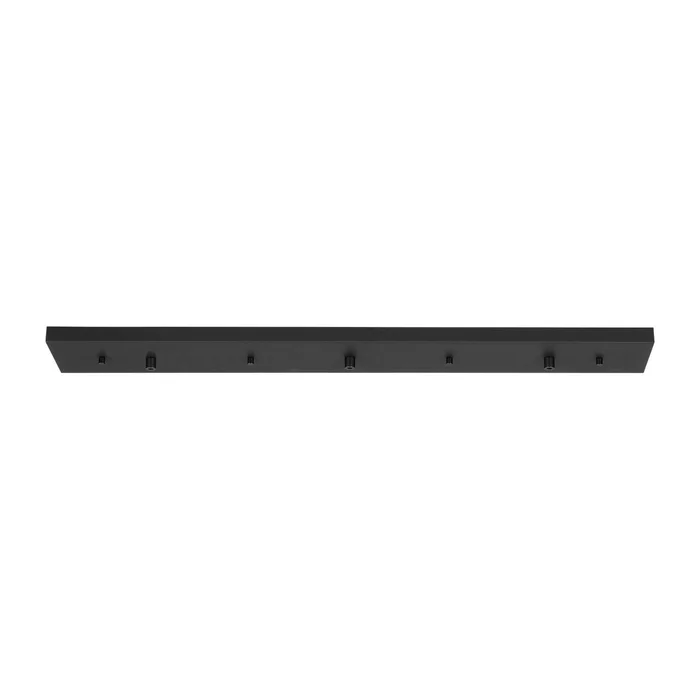 Generation Lighting 7449603-112 Multi-Port Canopy Three Light Linear Canopy, Midnight Black