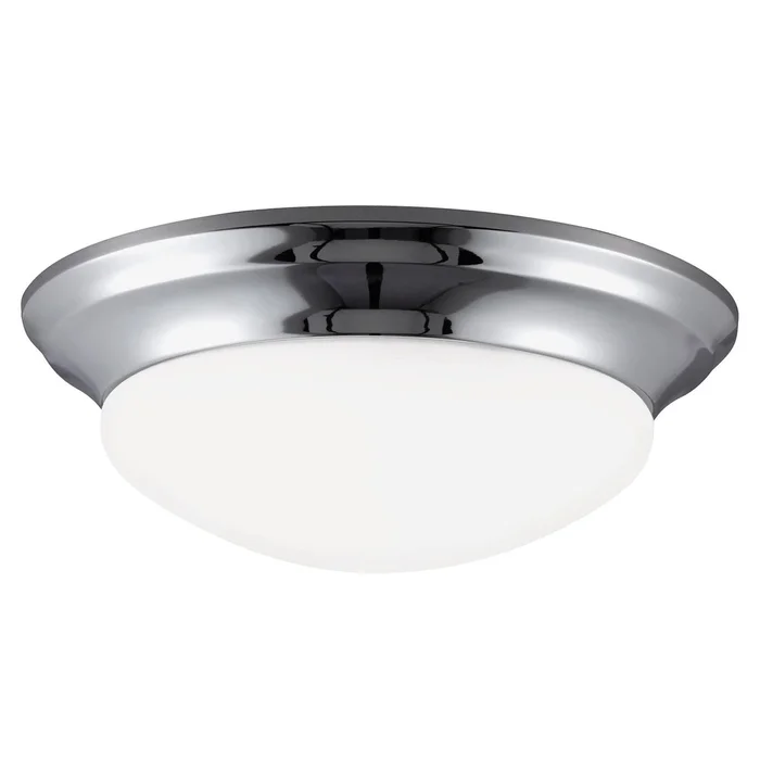 Generation Lighting 75436-05 Nash Three Light Flush Mount, Chrome