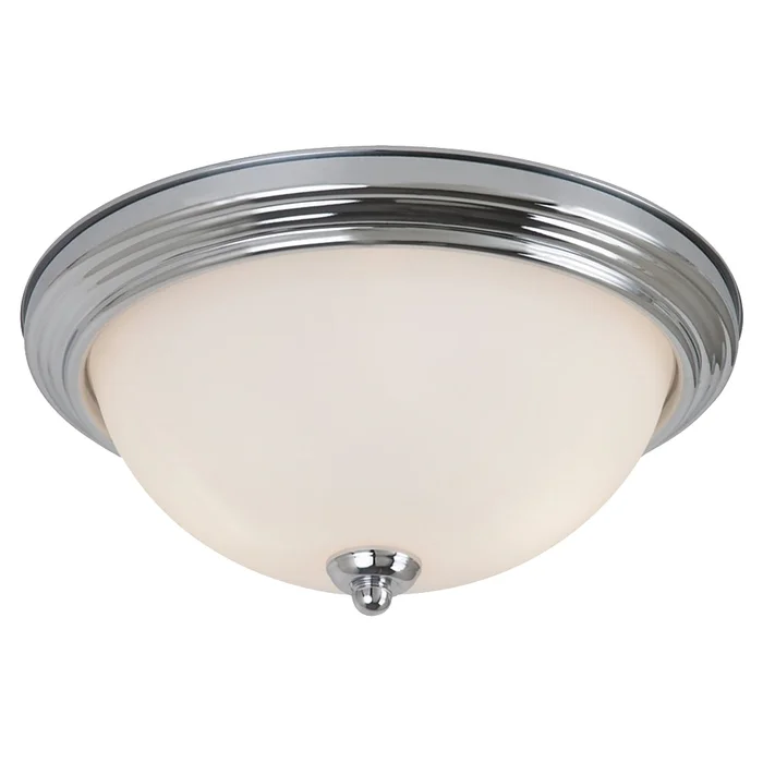 Generation Lighting 77063-05 Geary One Light Flush Mount, Chrome
