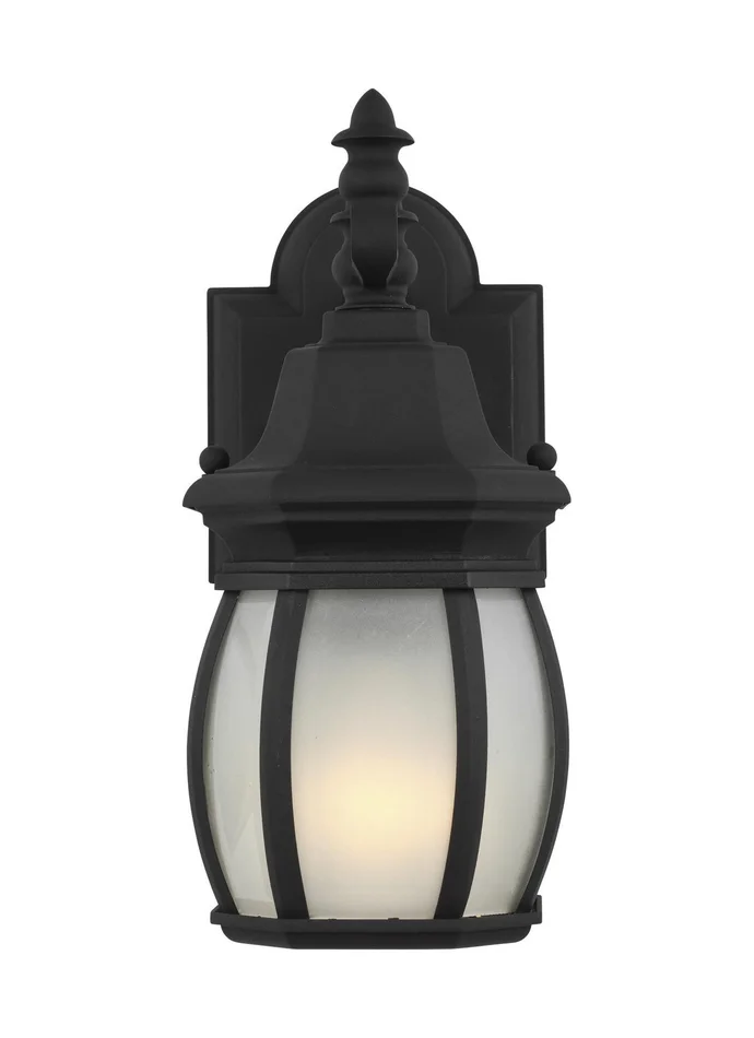 Generation Lighting 89104EN3-12 Wynfield One Light Outdoor Wall Lantern, Black