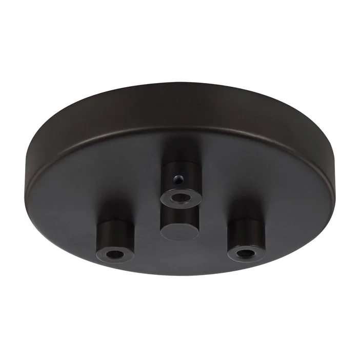 Generation Lighting MPC03ORB Multi-Port Canopies Three Light Multi-Port Canopy with Swag Hooks, Oil Rubbed Bronze