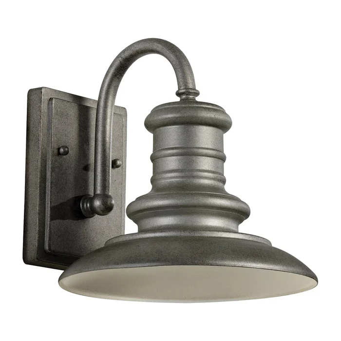 Generation Lighting OL8600TRD/T Redding Station One Light Outdoor Wall Lantern, Tarnished Silver