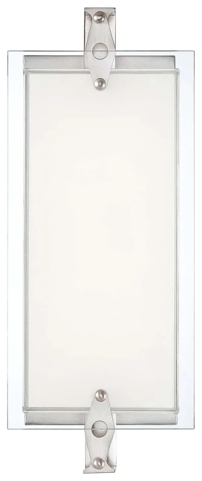 George Kovacs P1120-084-L Cuff Link LED Wall Sconce, Brushed Nickel