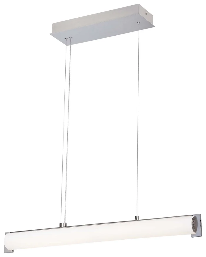 George Kovacs P1151-084-L Tube LED Island Pendant, Brushed Nickel