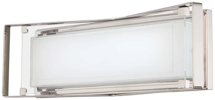 George Kovacs P1183-613-L Crystal Clear LED Bath, Polished Nickel