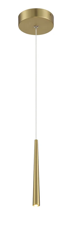 George Kovacs P1458-695-L Stretch LED Mini Pendant, Soft Brass