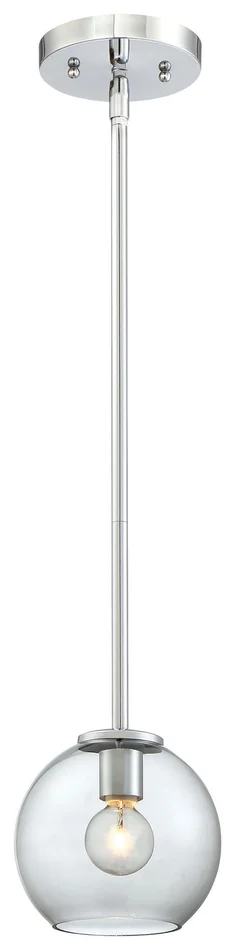 George Kovacs P1840-077 Exposed One Light Mini Pendant, Chrome