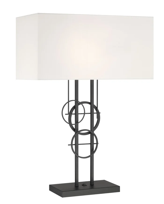 George Kovacs P5136-066 Tempo Two Light Table Lamp, Coal