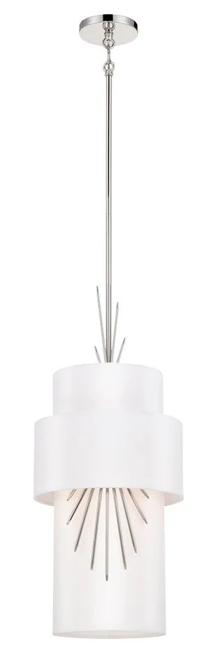 George Kovacs P5392-613 Gramercy One Light Mini Pendant, Polished Nickel