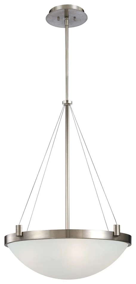 George Kovacs P592-084 Suspended Four Light Pendant, Brushed Nickel