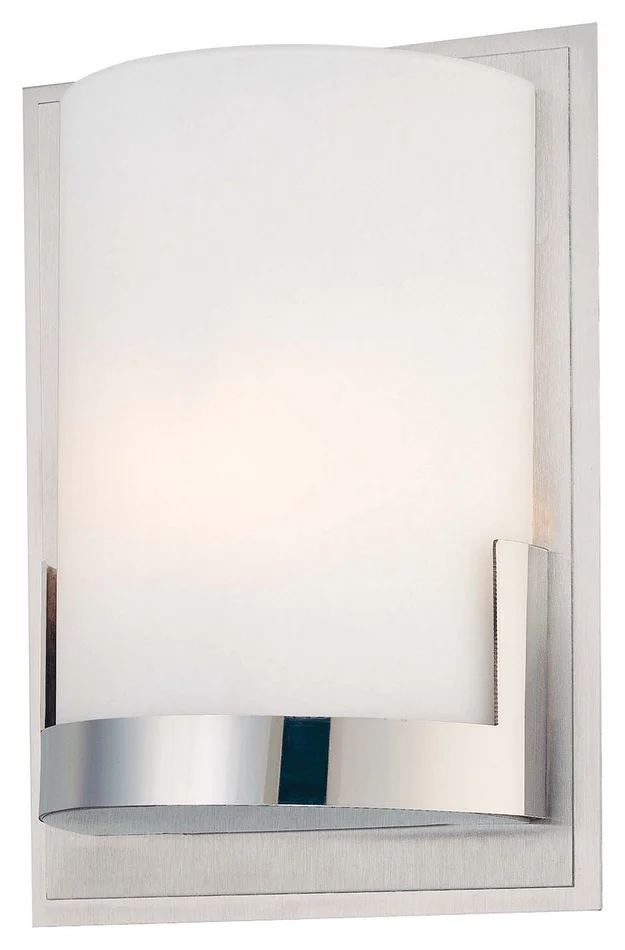 George Kovacs P5951-077 Convex One Light Wall Sconce, Chrome