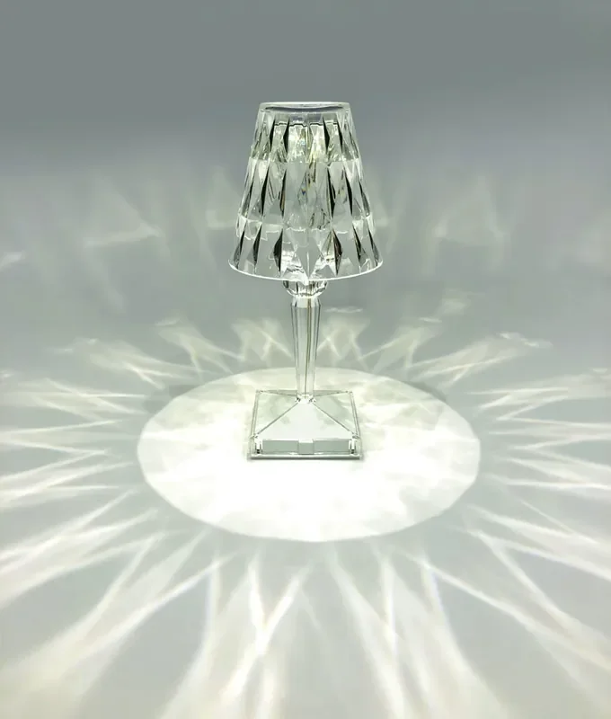 Glitzy Crystal Effect Rechargeable Table Lamp – IP54