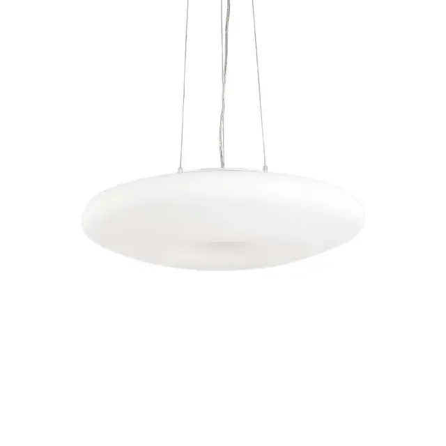 Glory SP3 3 Light Satin Nickel with White 50cm Pendant Light