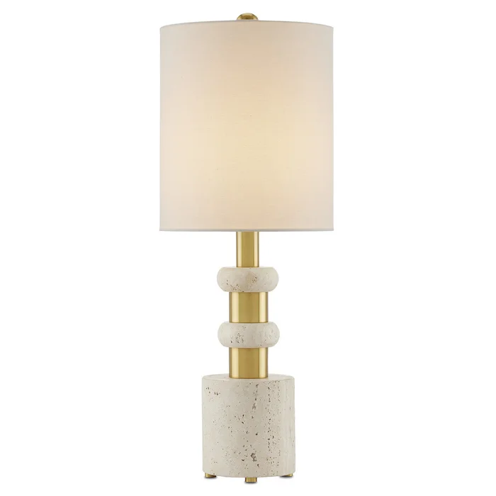 Goletta Table Lamp One Light Table Lamp in Beige/Antique Brass (142|6000-0809)