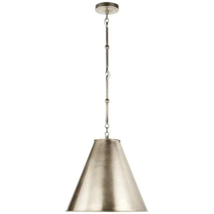 Goodman One Light Pendant, Antique Nickel