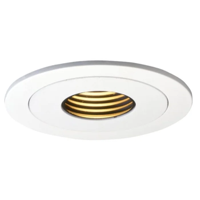 Halo Lighting 1419P 4″ Low Voltage Pinhole Baffle Trim, Black Baffle with White Trim Ring