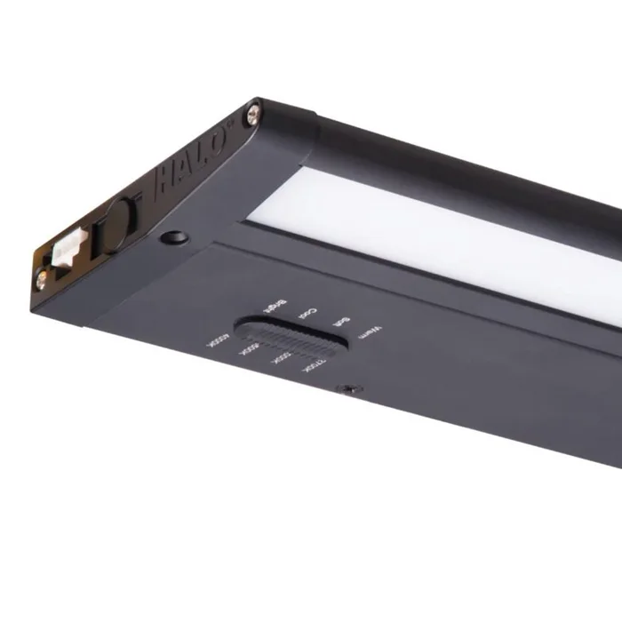 Halo Lighting HU30BSC36MB 36″ Dimmable Premium LED Undercabinet Light with USB Output, Selectable CCT (2700K/3000K/3500K/4000K), Matte Black