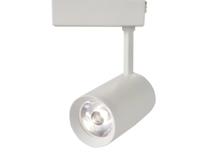 Halo Lighting L81208NF9040P Mini LED Accent Cylinder Track Luminaire, 800 Lumens, Narrow Flood 22 Degree Beam Angle, 90 CRI, 4000K, White