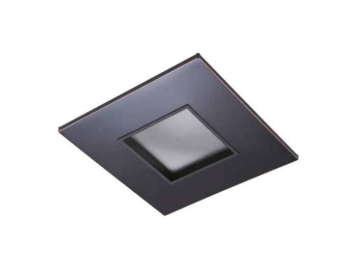 Halo Lighting TL44S2GMBBB 2″ Square Lens Pinhole Trim, Diffuse Lens, Matte Black Flange, Black Lens Frame