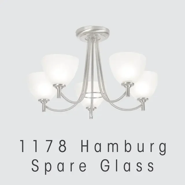 Hamburg White Alabaster Glass Only