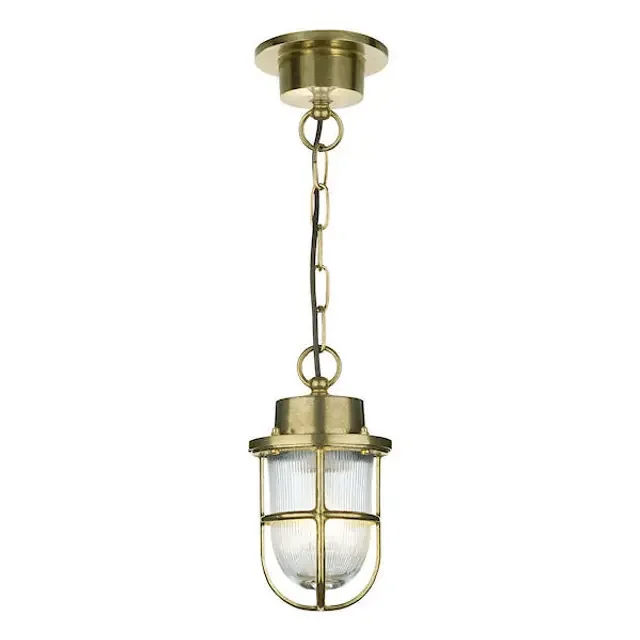 Harbour Brass IP43 Single Pendant Light