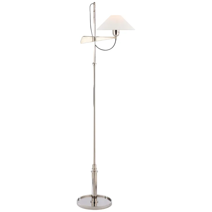 Hargett One Light Floor Lamp in Polished Nickel (268|SP 1505PN-L)