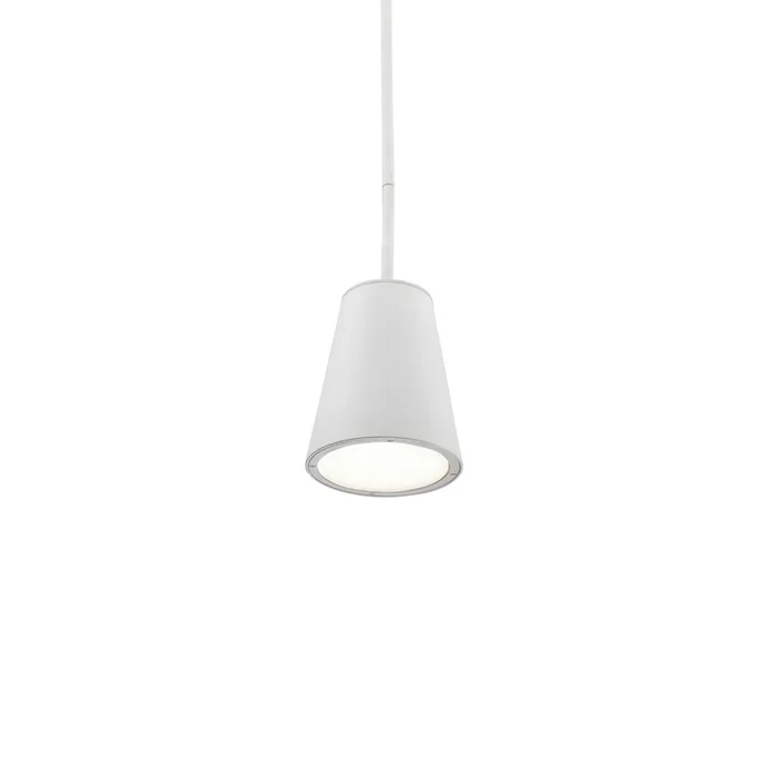 Hartford White Pendant by Kuzco