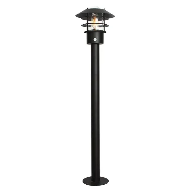 Helsingor Black with PIR IP44 Bollard
