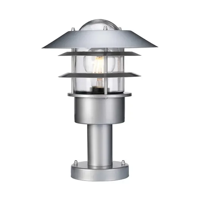 Helsingor Silver IP44 Top Post Light