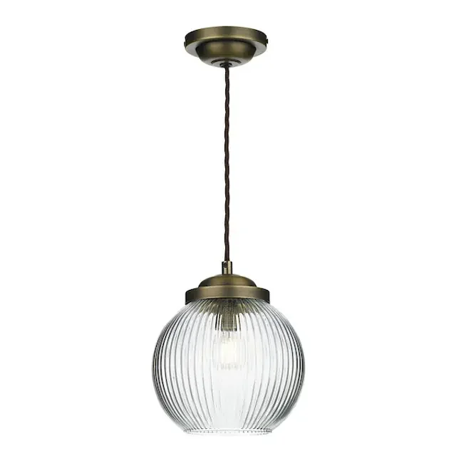 Henley Antique Brass Single Pendant Light