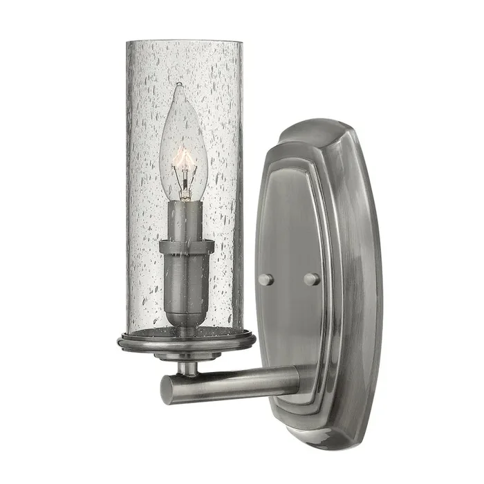 Hinkley HK-DAKOTA1 Dakota Single Light Polished Antique Nickel Wall Light