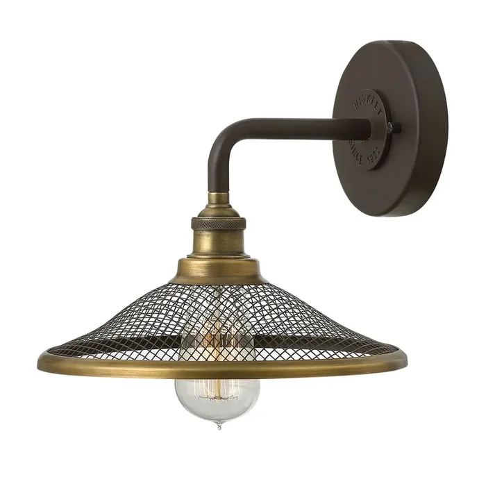 Hinkley HK-RIGBY1-KZ Rigby Single Light Bronze Wall light