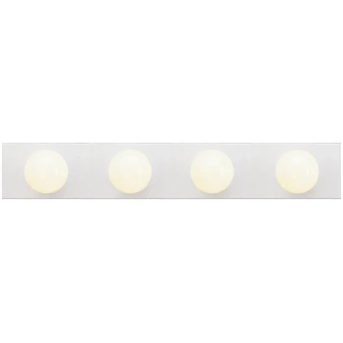 Hollywood Lighting PEP-24-WH 24″ 4-Light Bath Vanity Light Bar, White