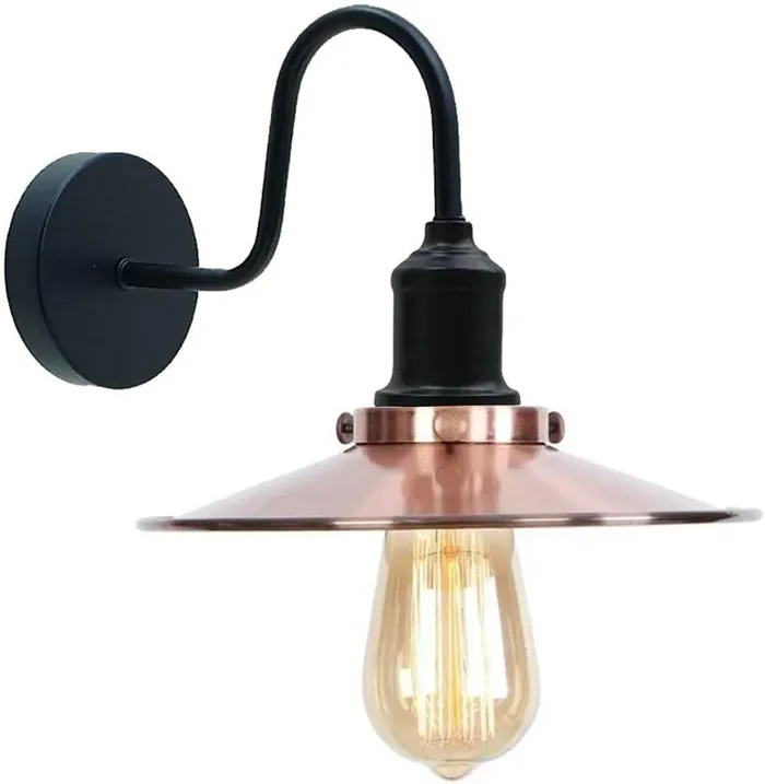 Industrial Wall Sconce Light Fittings Metal Shade Light Fixture