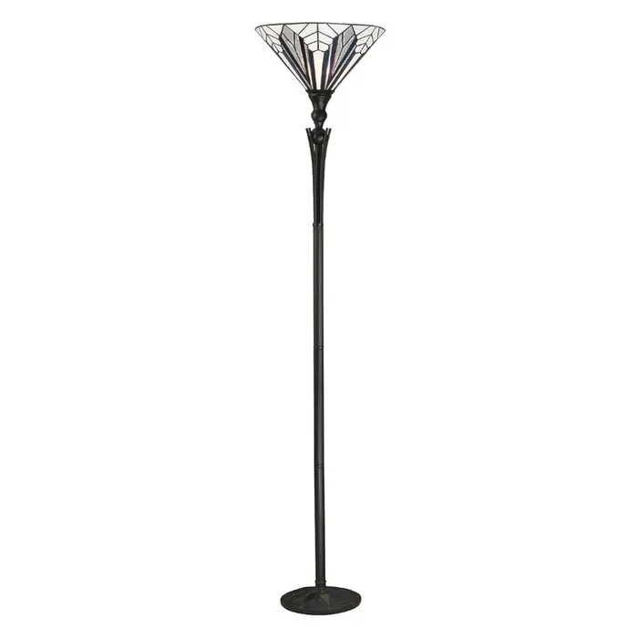 Interiors 1900 63933 Astoria Tiffany Uplighter Floor Lamp