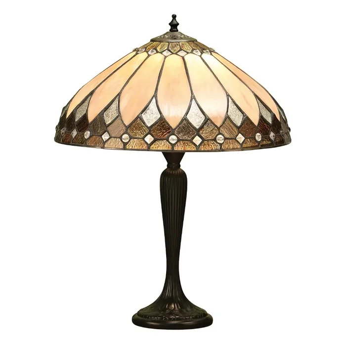 Interiors 1900 63982 Brooklyn Medium Tiffany Table Lamp
