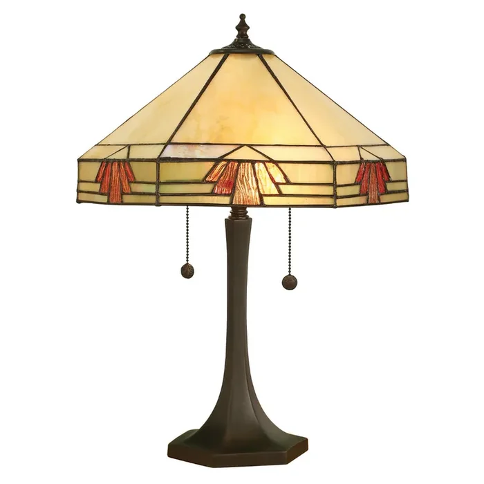 Interiors 1900 64286 Nevada Medium Tiffany Table Lamp