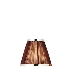Interiors 1900 Suffolk Pleated 8″ Chocolate and Chrome Shade