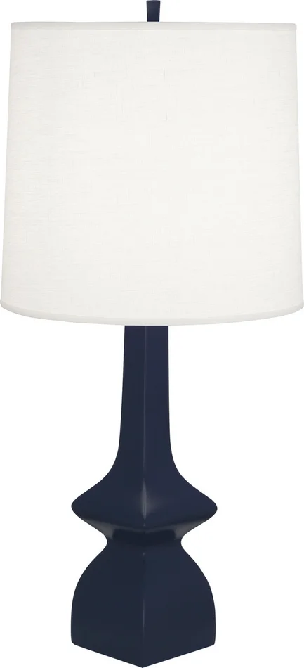 Jasmine One Light Table Lamp in MATTE MIDNIGHT BLUE GLAZED CERAMIC (165|MMB10)
