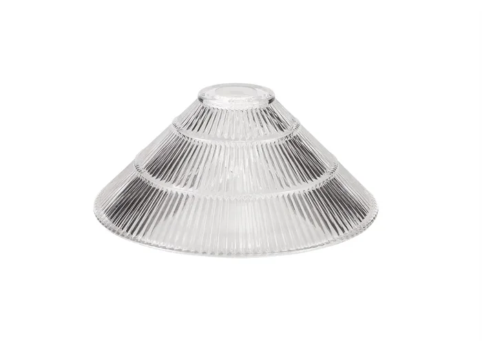 Jayme Ribbed Cone Glass Shade