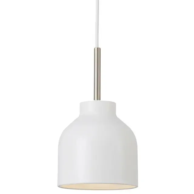 Julian 13 White with Brass Detail Pendant Light – Clearance