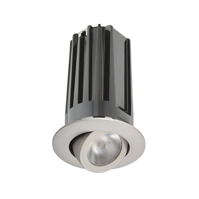 Juno Lighting 2LEDTRIM G2 ADJ 27K 90CRI FL SN Recessed 2″ LED Round Adjustable Trim, 2700K, 90 CRI, Flood Beam, Satin Nickel