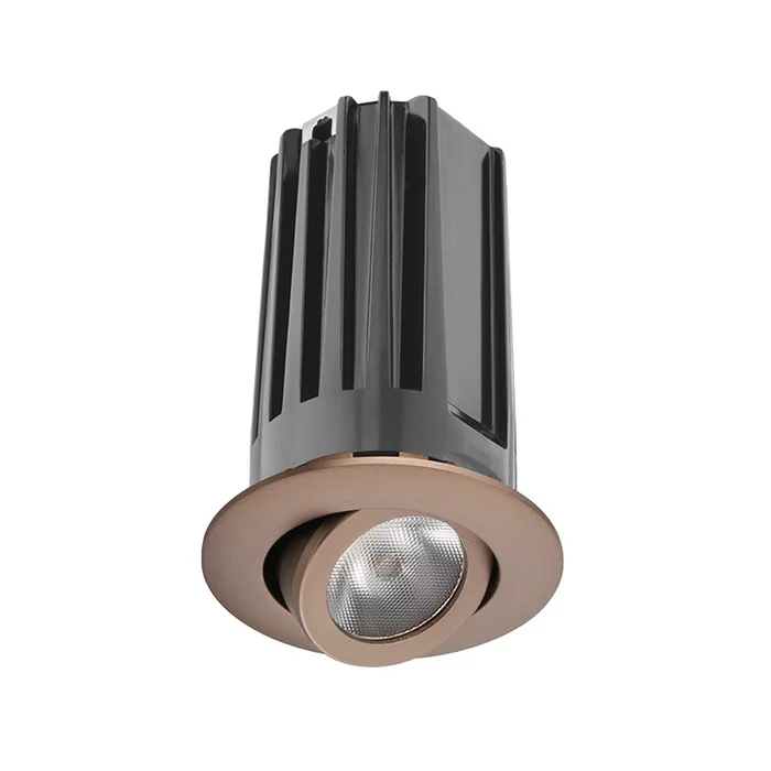 Juno Lighting 2LEDTRIM G2 ADJ 40K 90CRI NFL BRZ Recessed 2″ LED Round Adjustable Trim, 4000K, 90 CRI, Narrow Flood Beam, Bronze
