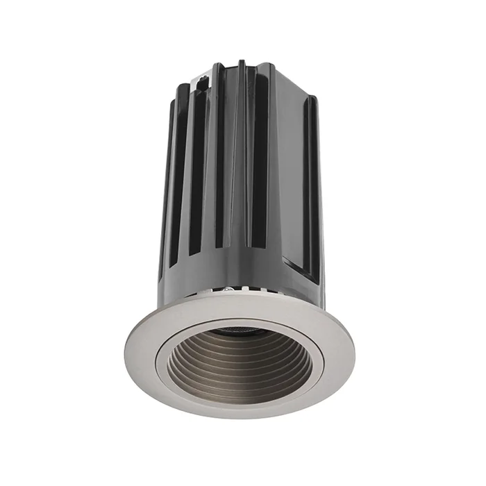 Juno Lighting 2LEDTRIM G2 DB 35K 90CRI FL SNSN Recessed 2″ LED Downlight Baffle Trim, 3500K, 90 CRI, Flood Beam, Satin Nickel Baffle with Satin Nickel Trim Ring