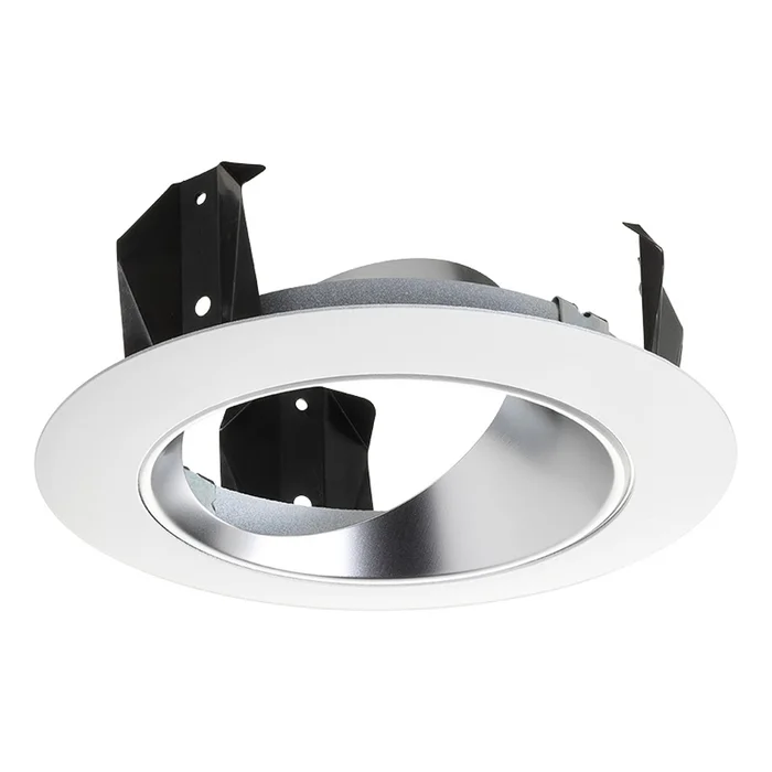 Juno Lighting 47L HZWH 4″ Adjustable Angle Cut Cone Trim, Haze Cone with White Trim Ring