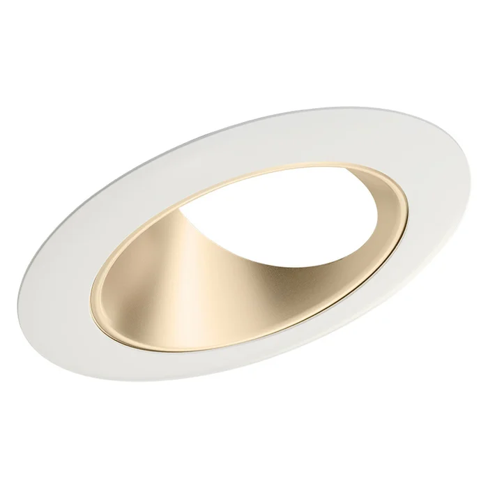 Juno Lighting 48L WHZWH 4″ Angle Cut Cone, Super Slope 20° to 35°, Wheat Haze Cone with White Trim Ring