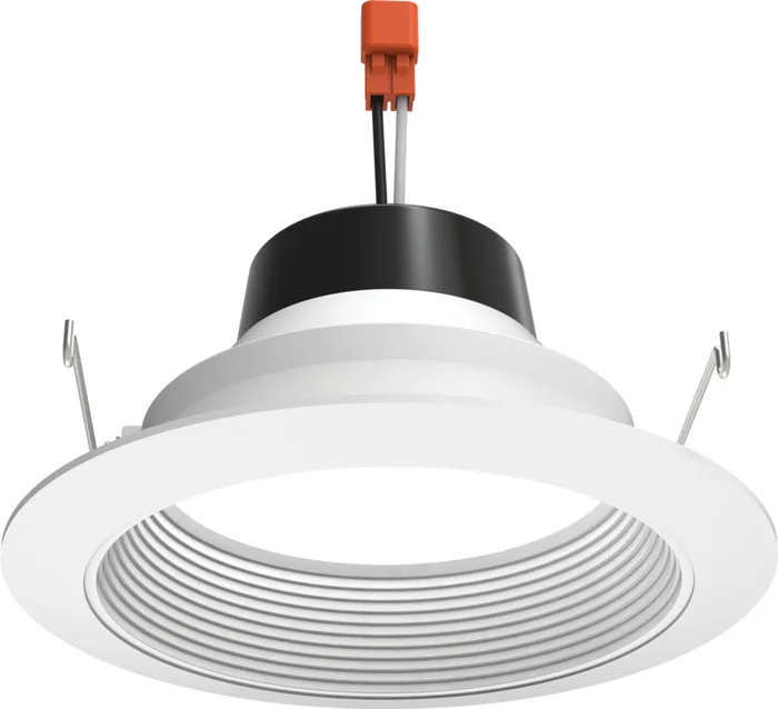 Juno Lighting 5RLD G4 07LM 27K 90CRI 120 FRPC WWH M6 5″ Downlight LED Retrofit Trim, 120V, 700 Lumens, 8W, 2700K, White