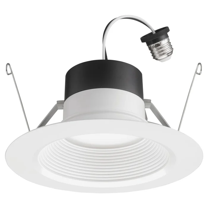 Juno Lighting 65BEMW SWW5 90CRI 5″/6″ LED Baffle Retrofit Downlight, 900 Lumens, 90+ CRI, CCT Selectable (2700K-5000K), White