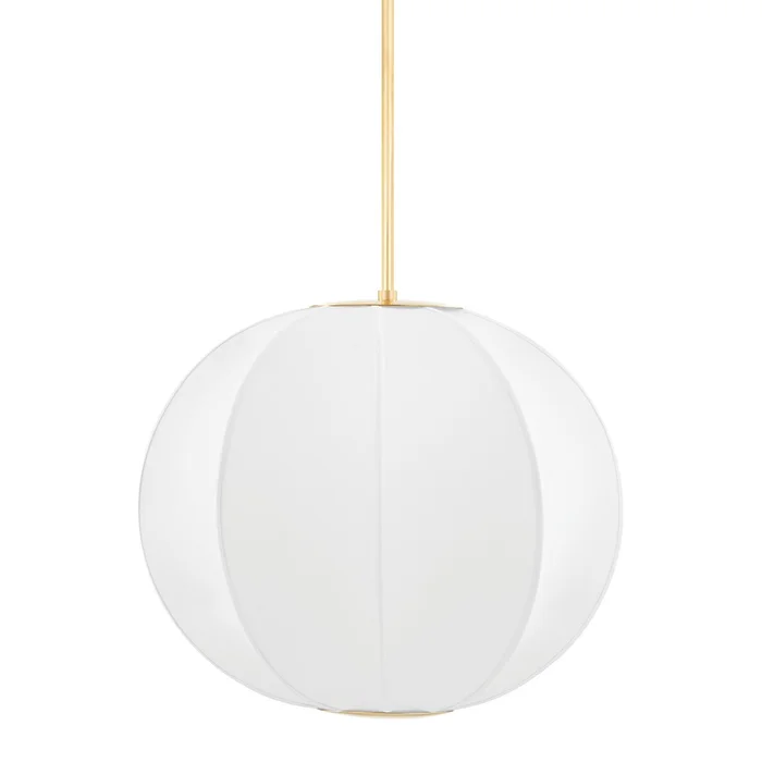 Jupiter One Light Pendant in Aged Brass (70|KBS1744701S-AGB)